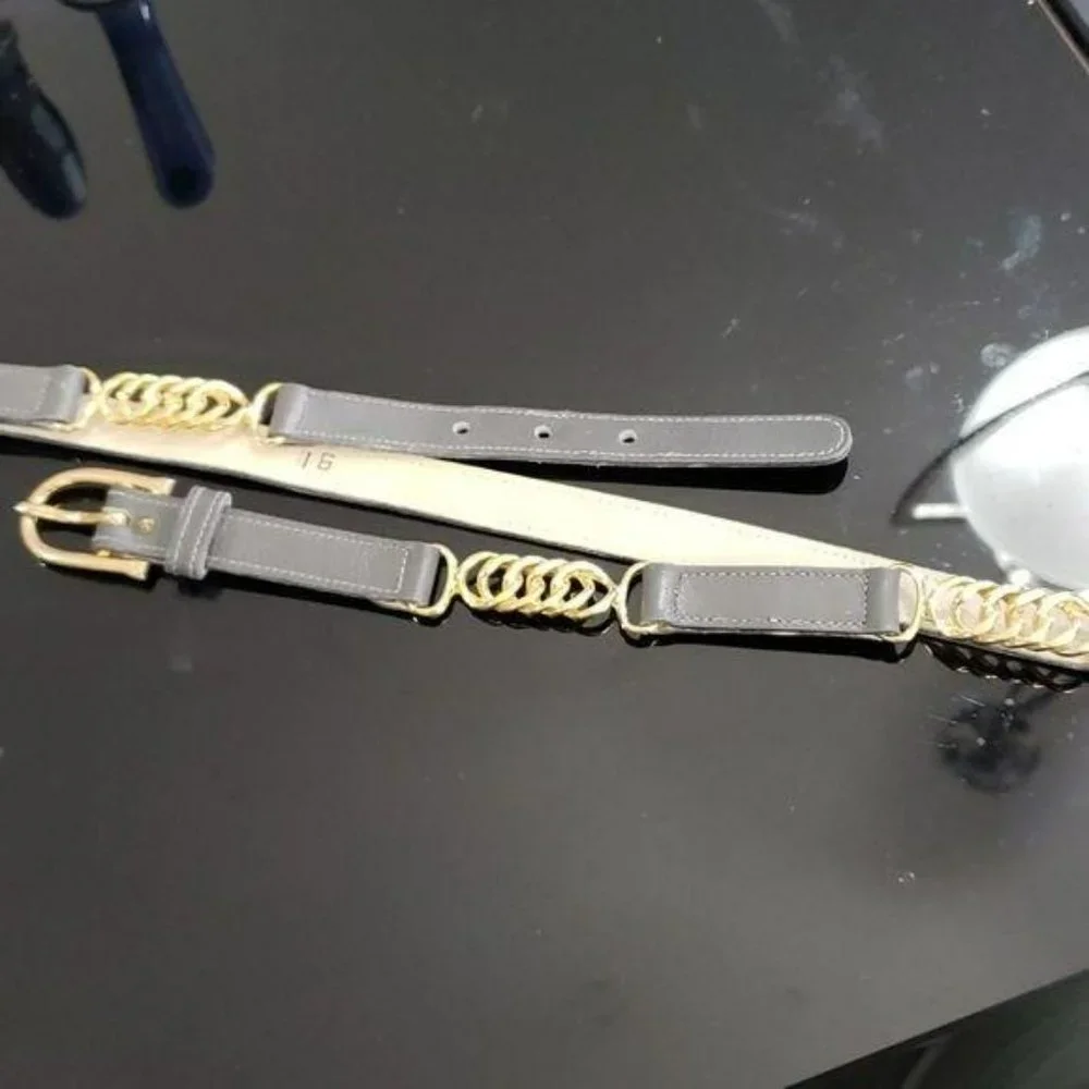 N/A gray leather
